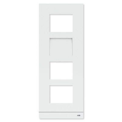 ABB-Welcome IP Video Outdoor Station Frame, White, 4 Gang